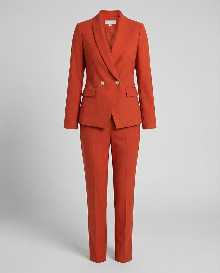 Damen Blazer mit Hose im Eleganten Set