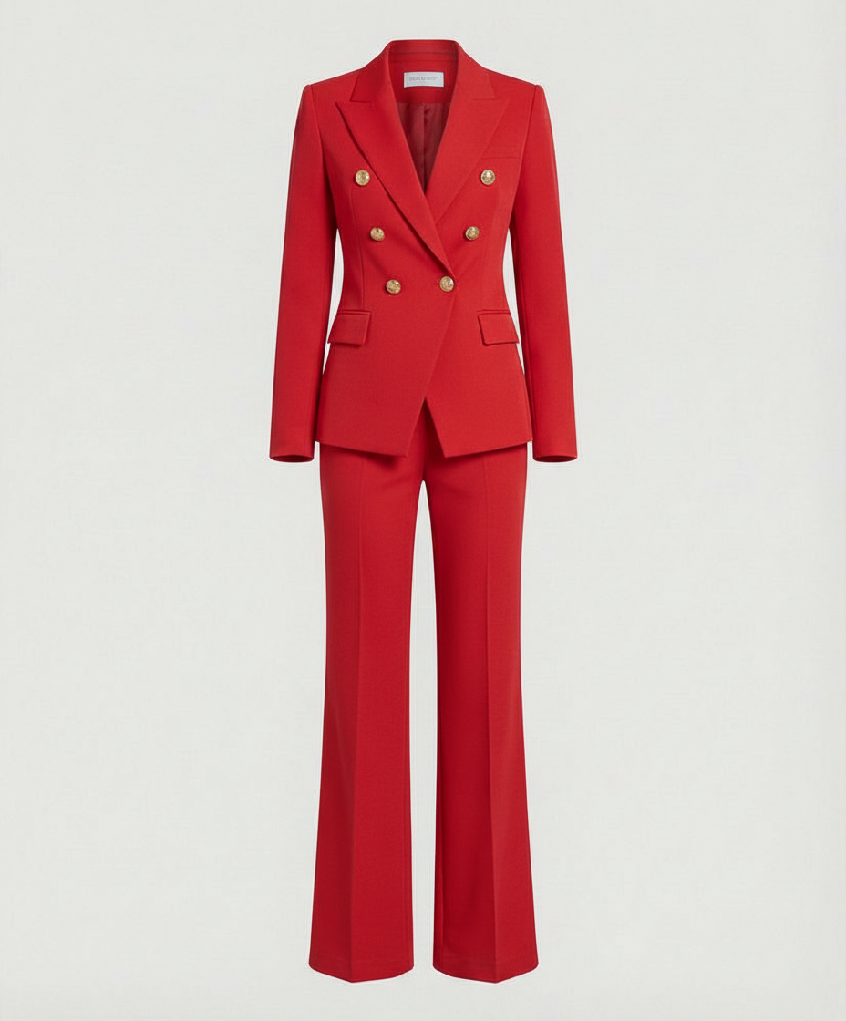 Damen Blazer und Hose im Klassischen Zweiteiler
