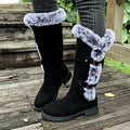 Hannah | Damen Gefütterte Kniehohe Stiefel mit Plüschbesatz