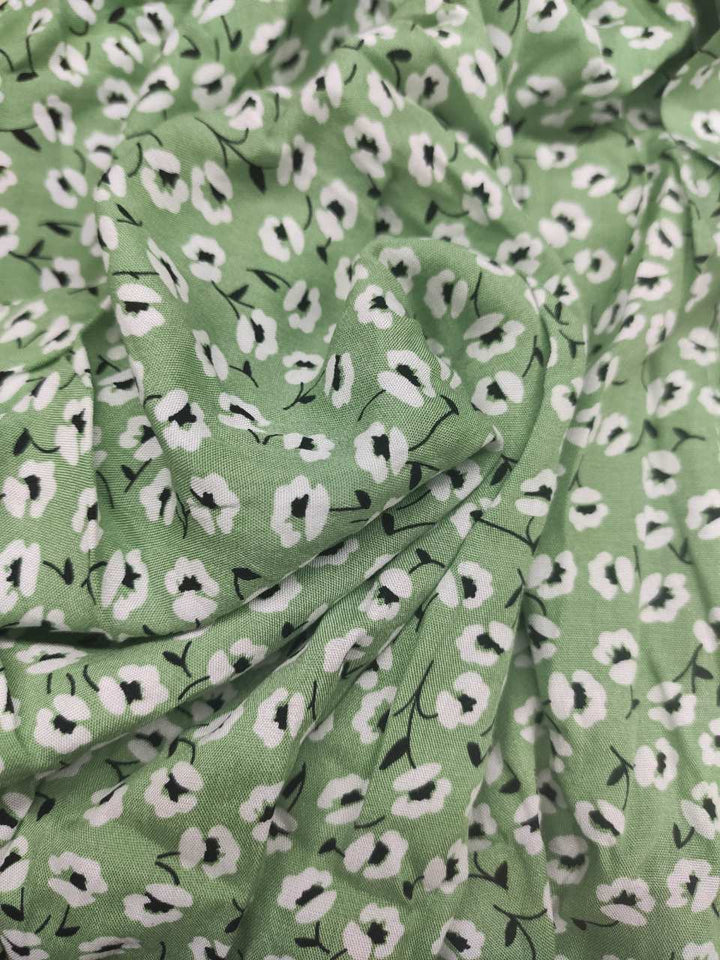 Dames blousejurk met knoopsluiting, strikceintuur, korte mouwen en bloemenpatroon in midilengte