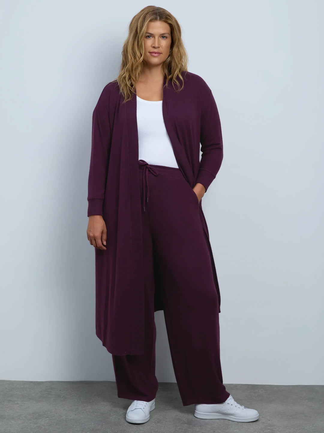Imke Damen Hose mit geradem Bein, Tunnelzug und Seitentaschen