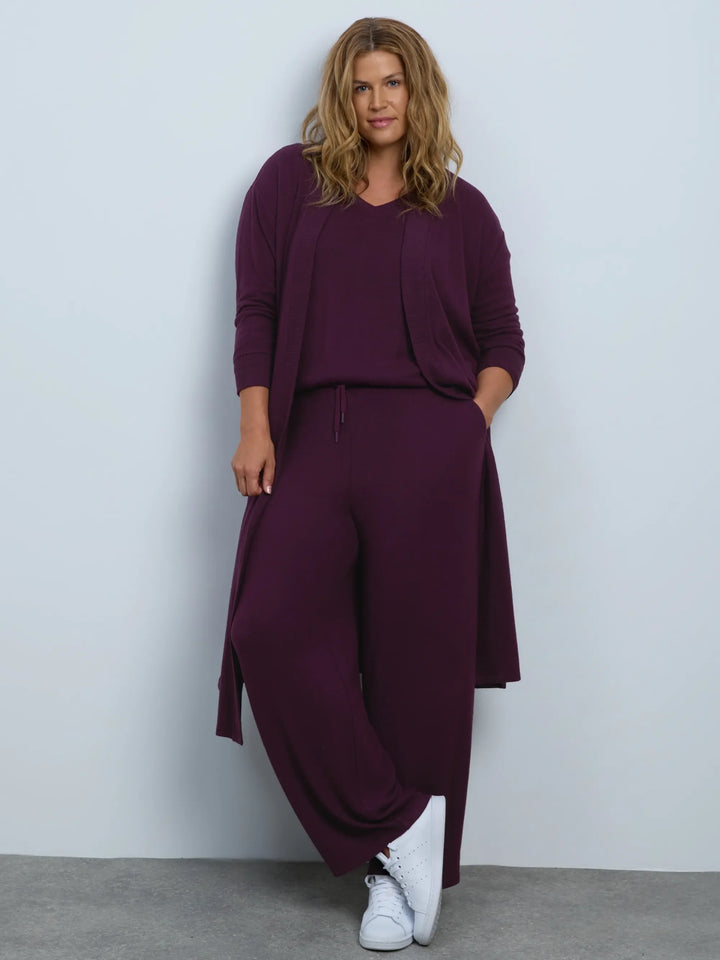 Imke Damen Hose mit geradem Bein, Tunnelzug und Seitentaschen