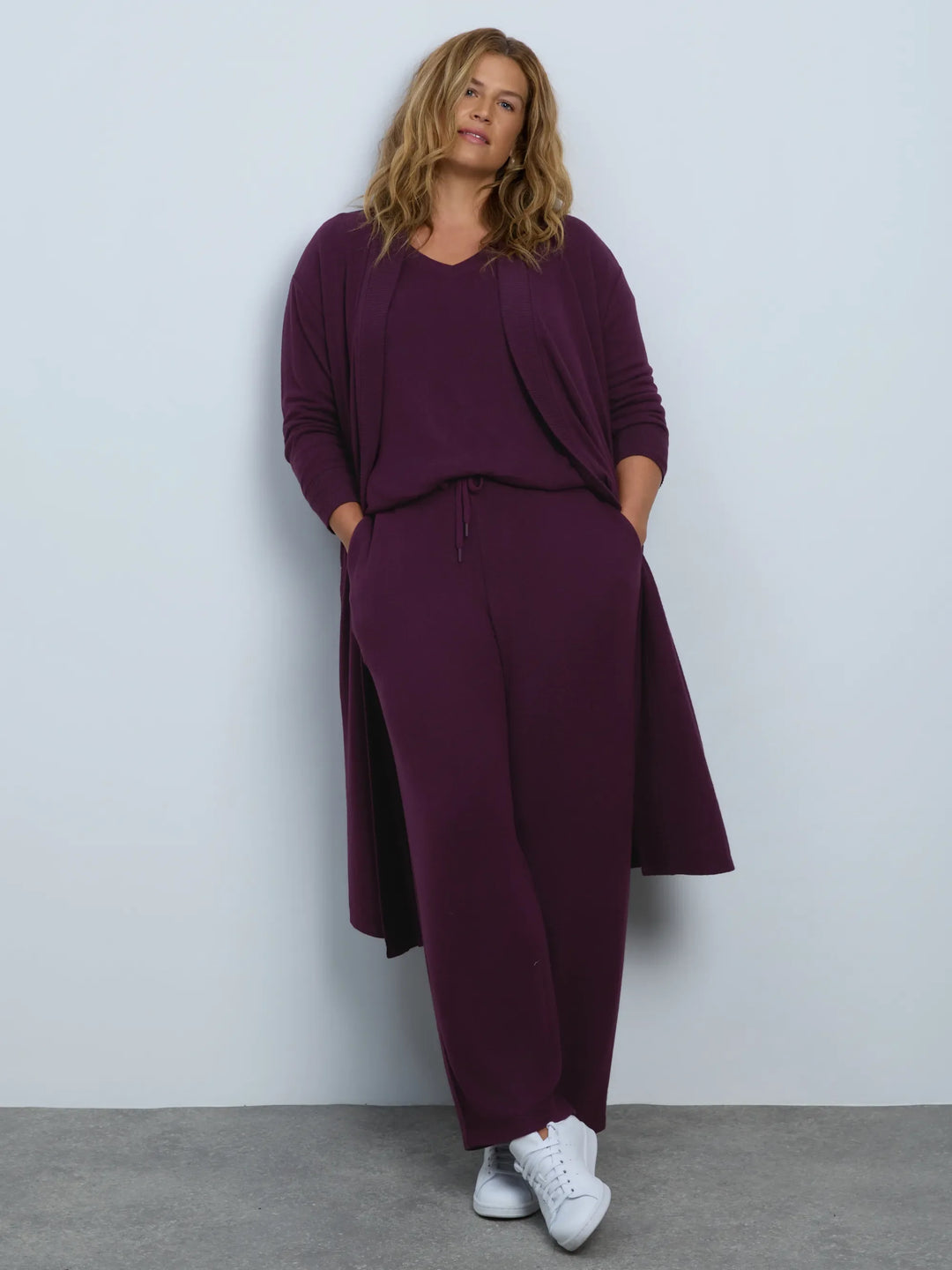 Imke Damen Hose mit geradem Bein, Tunnelzug und Seitentaschen