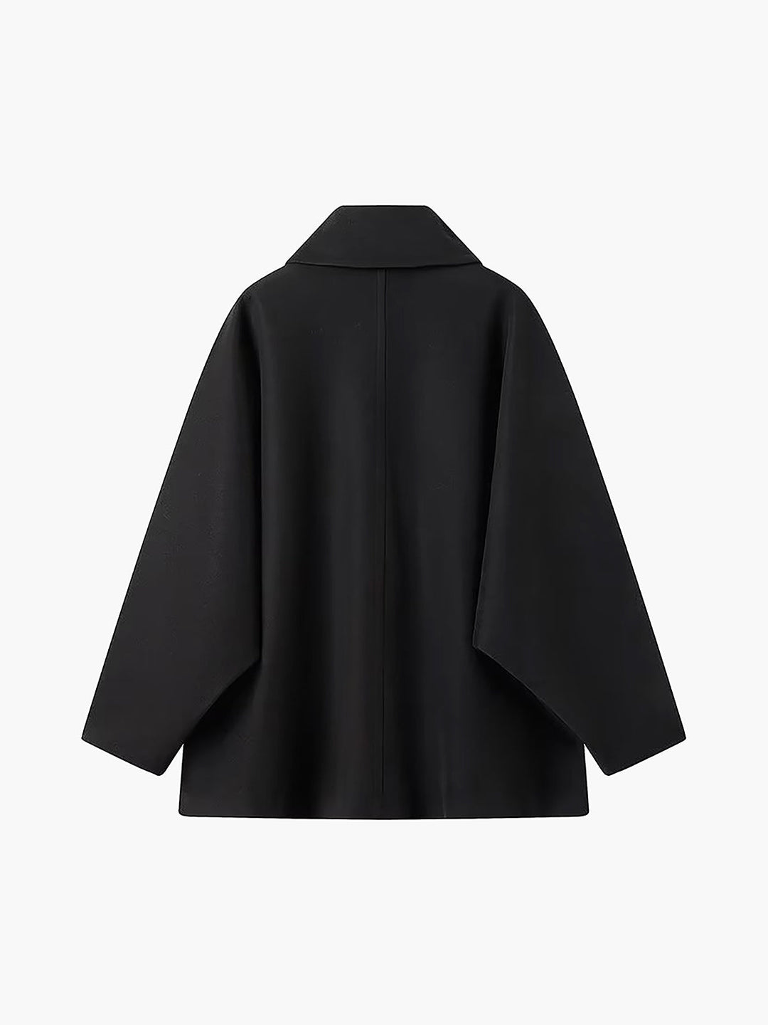 Damen Jacke mit Knopfleiste Reverskragen Aufgesetzten Taschen und Kontrastbündchen