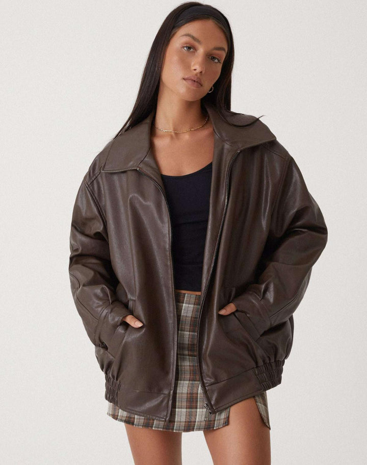 Damen Jacke mit Reißverschluss und elastischen Bündchen