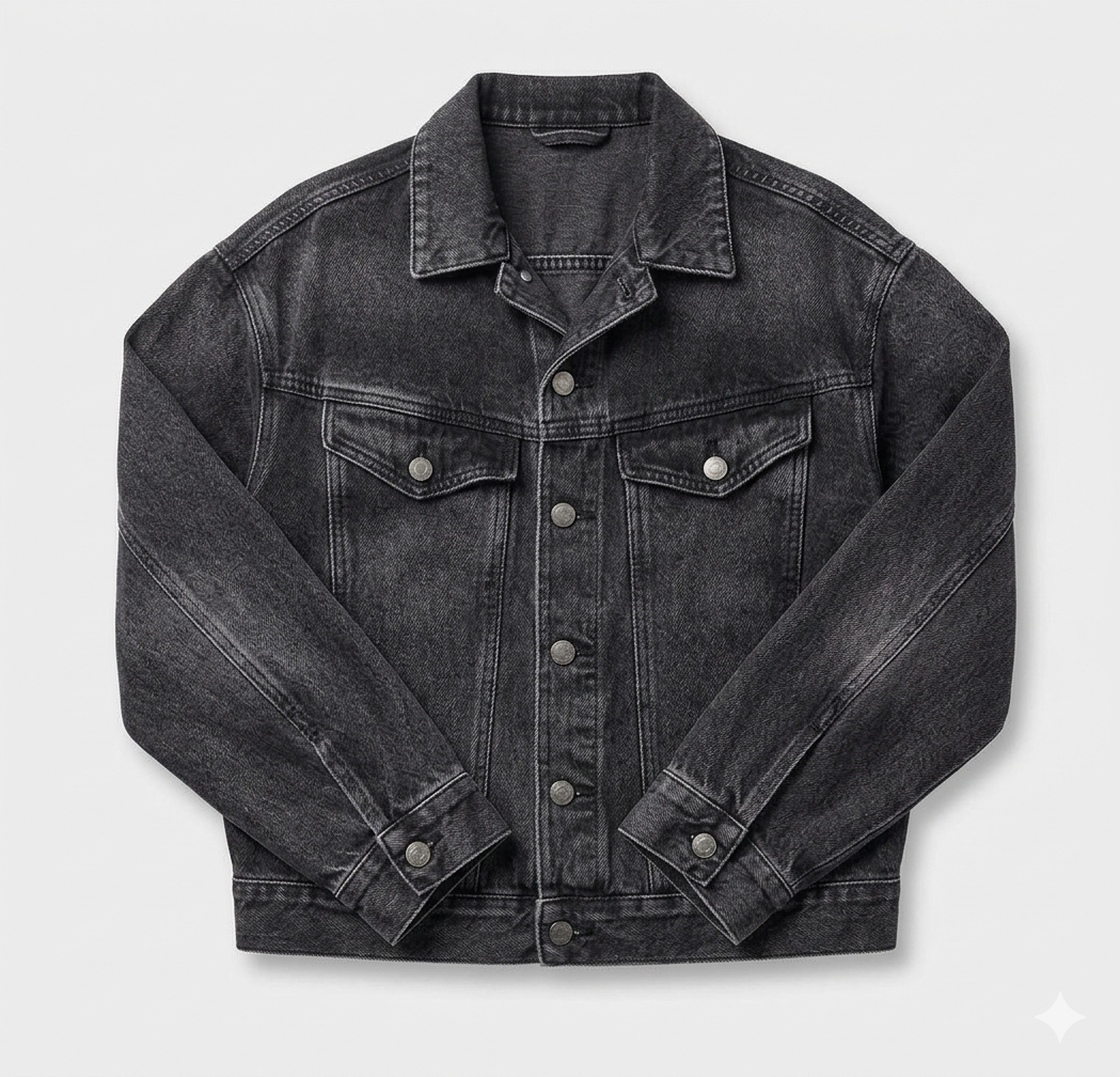 Damen Jeansjacke mit Brusttaschen und Seitentaschen