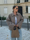 Marlene | Damen kurze Strick Knopfjacke