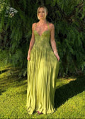 Damen Maxikleid mit Herzausschnitt und plissiertem Rockteil