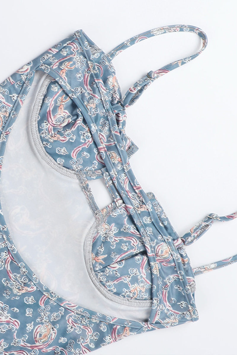 Dames maxijurk met spaghettibandjes en paisleyprint