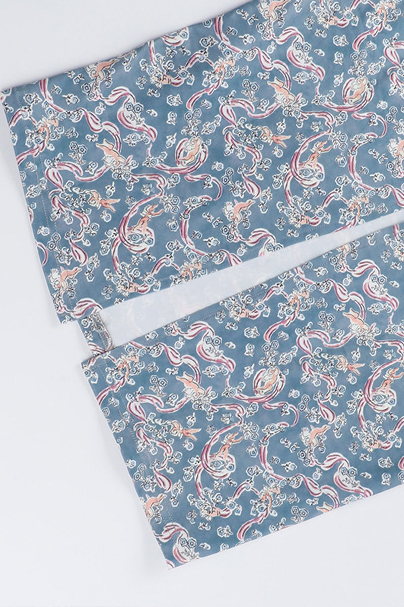 Dames maxijurk met spaghettibandjes en paisleyprint