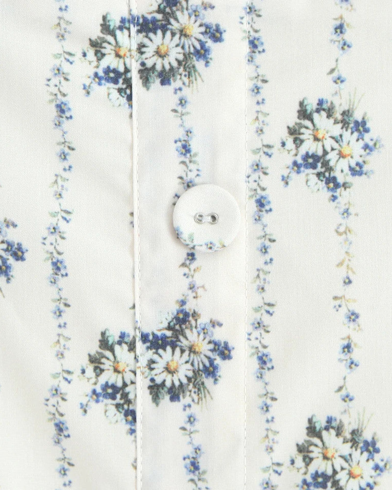 Dames midi-jurk met sweetheart-halslijn, halterbandjes, bloemenprint en A-lijn rok