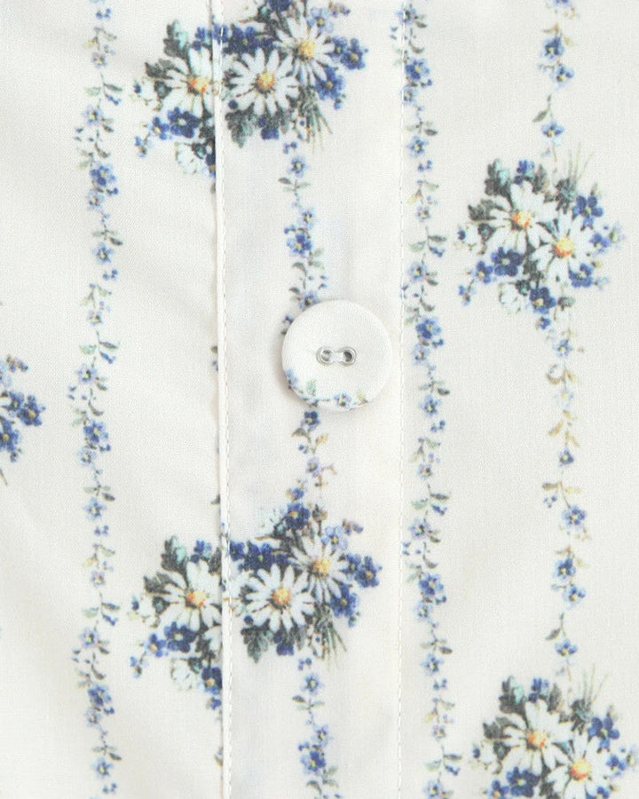 Dames midi-jurk met sweetheart-halslijn, halterbandjes, bloemenprint en A-lijn rok