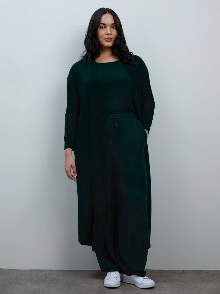 Enna Damen Oversize-Top mit Rundhalsausschnitt und Seitenschlitzen