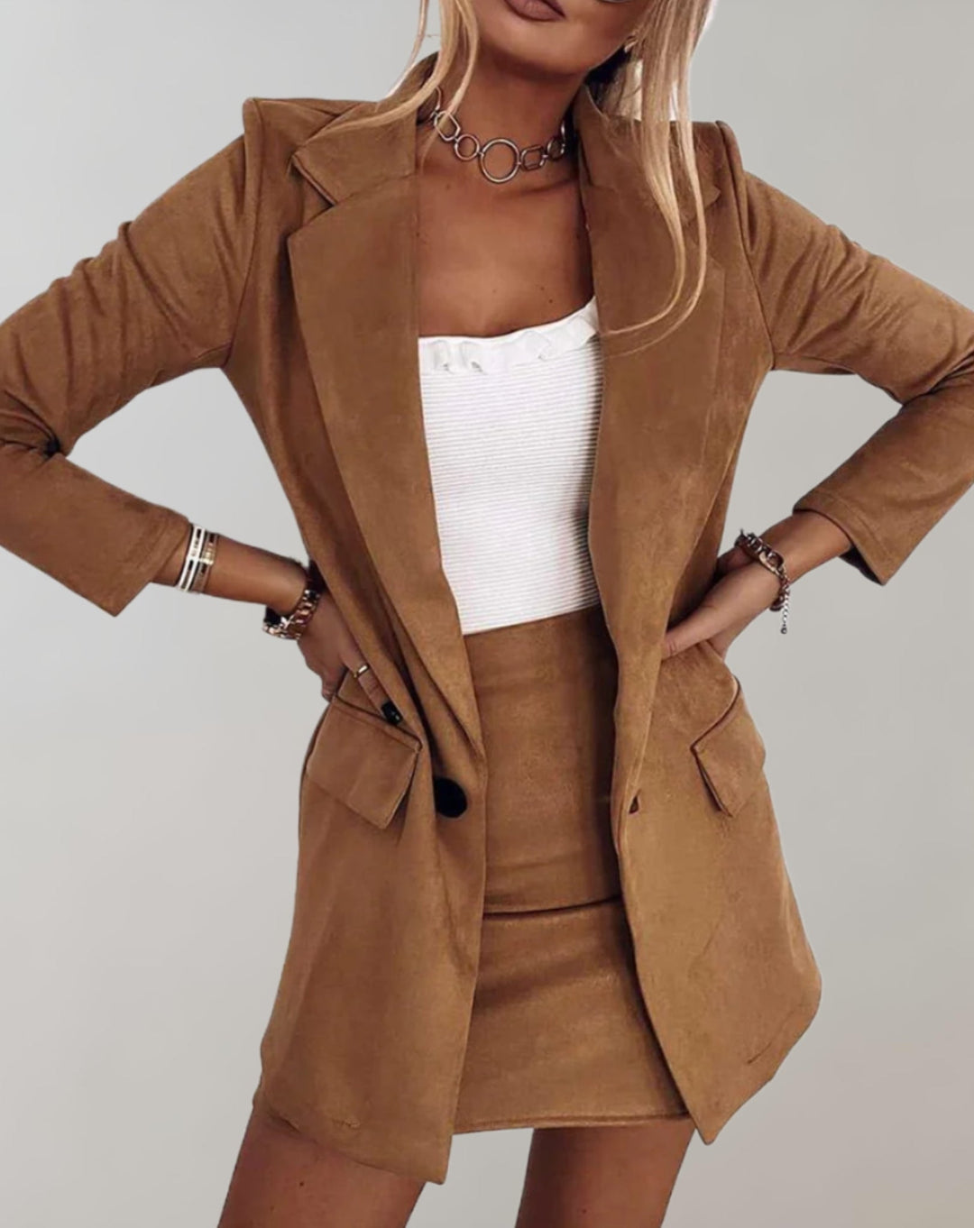 Damen Set mit Blazer und Minirock