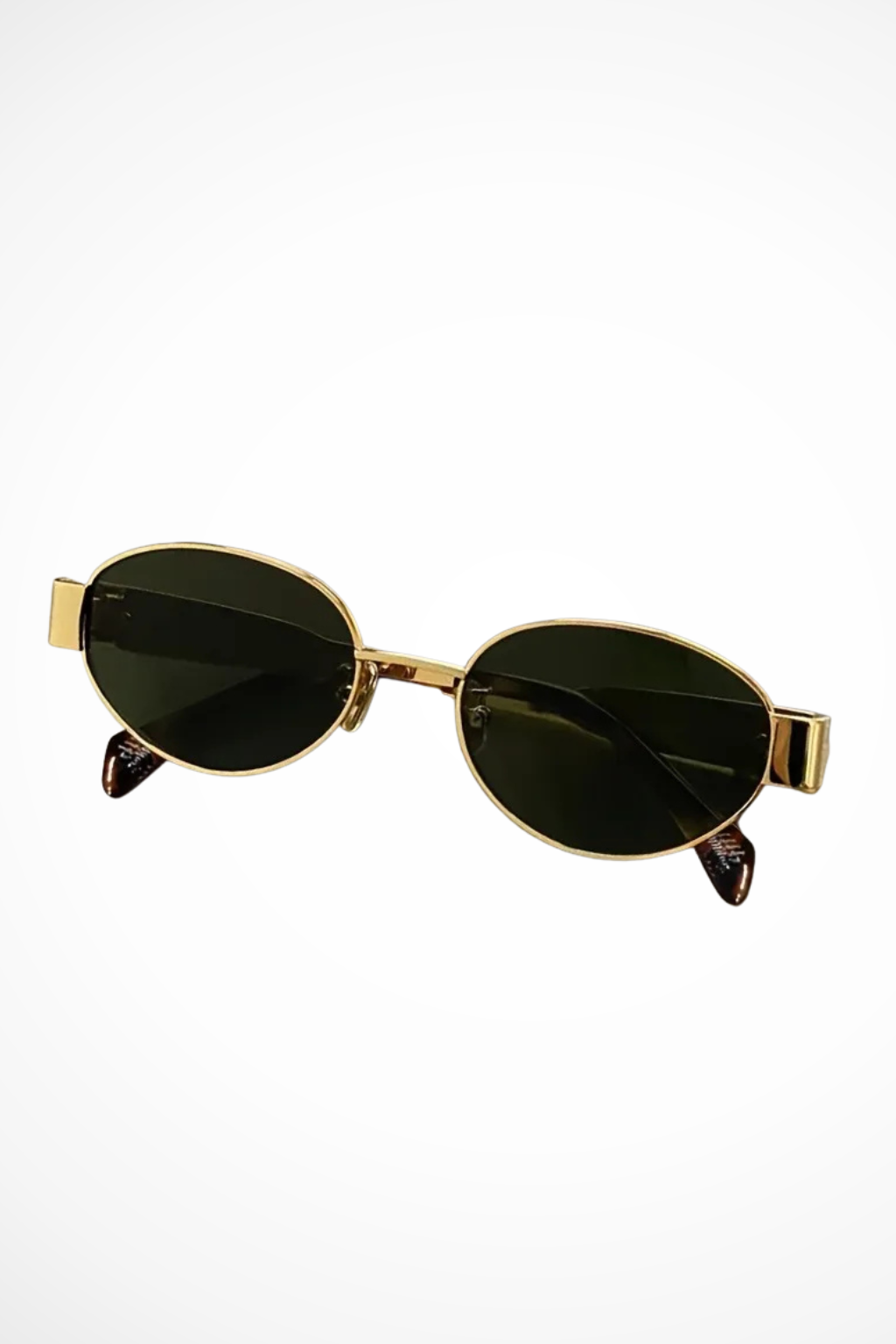 Damen Sonnenbrille mit ovalem Rahmen und Metallgestell