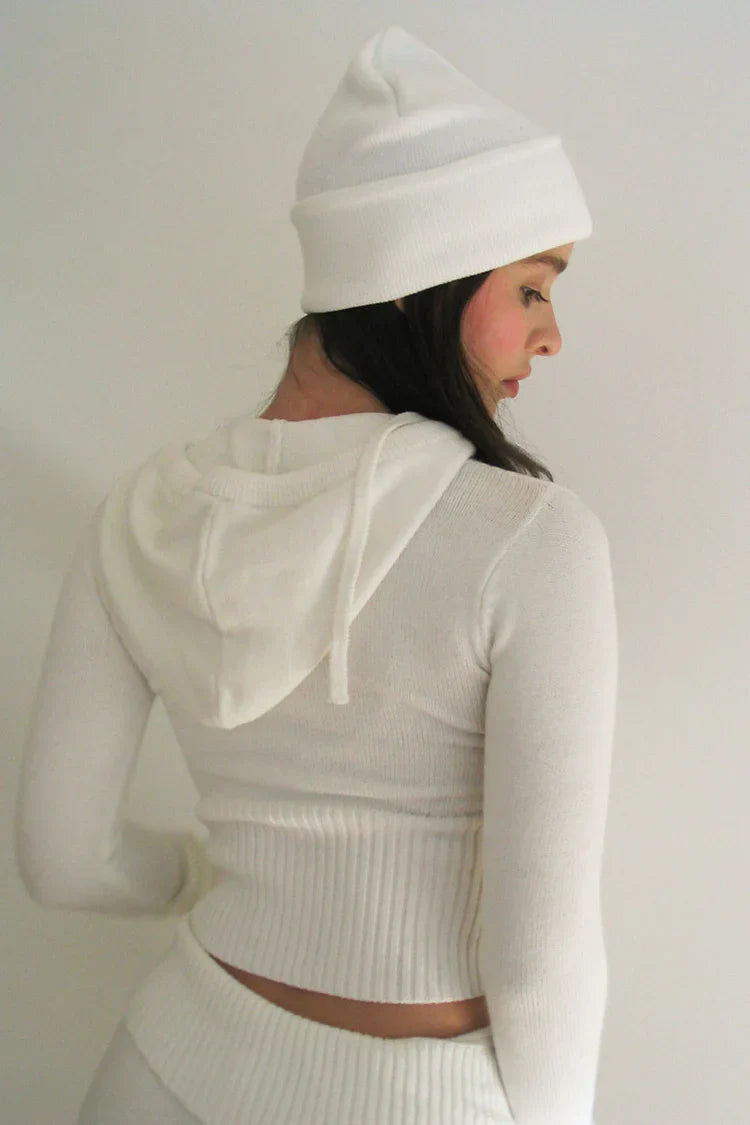 Damen Zip-Hoodie und Hose Set mit Kapuze