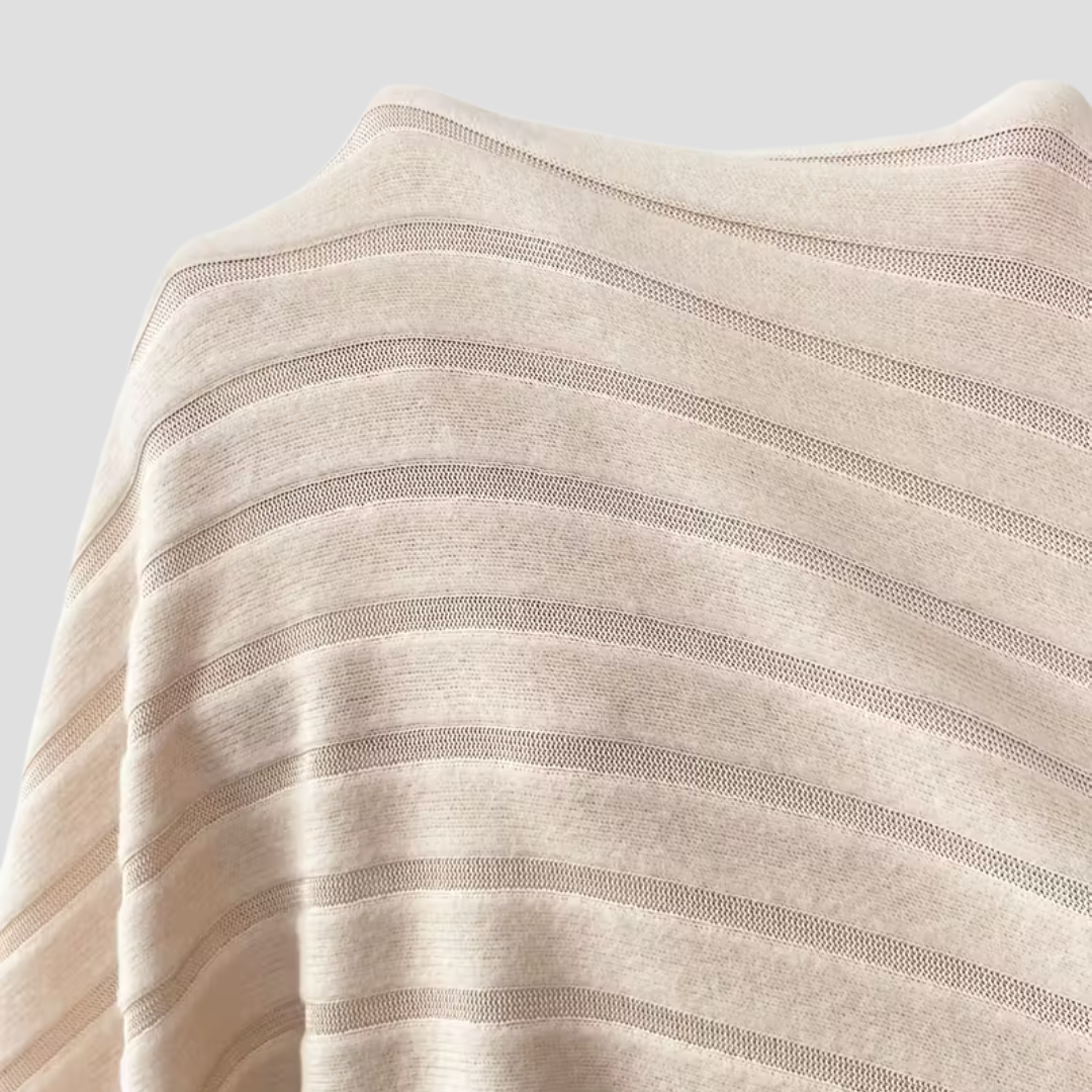 Dames tweedelig set met V-hals top en wijde broek