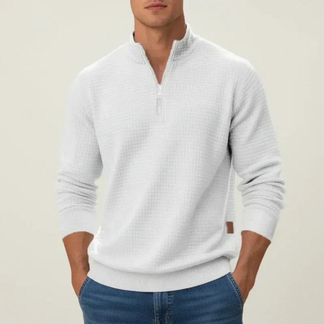 Daniel | Herren Strickpullover mit Quarter-Zip