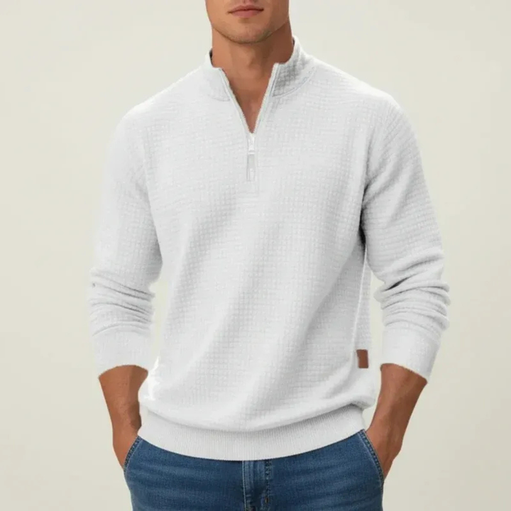 Daniel | Herren Strickpullover mit Quarter-Zip