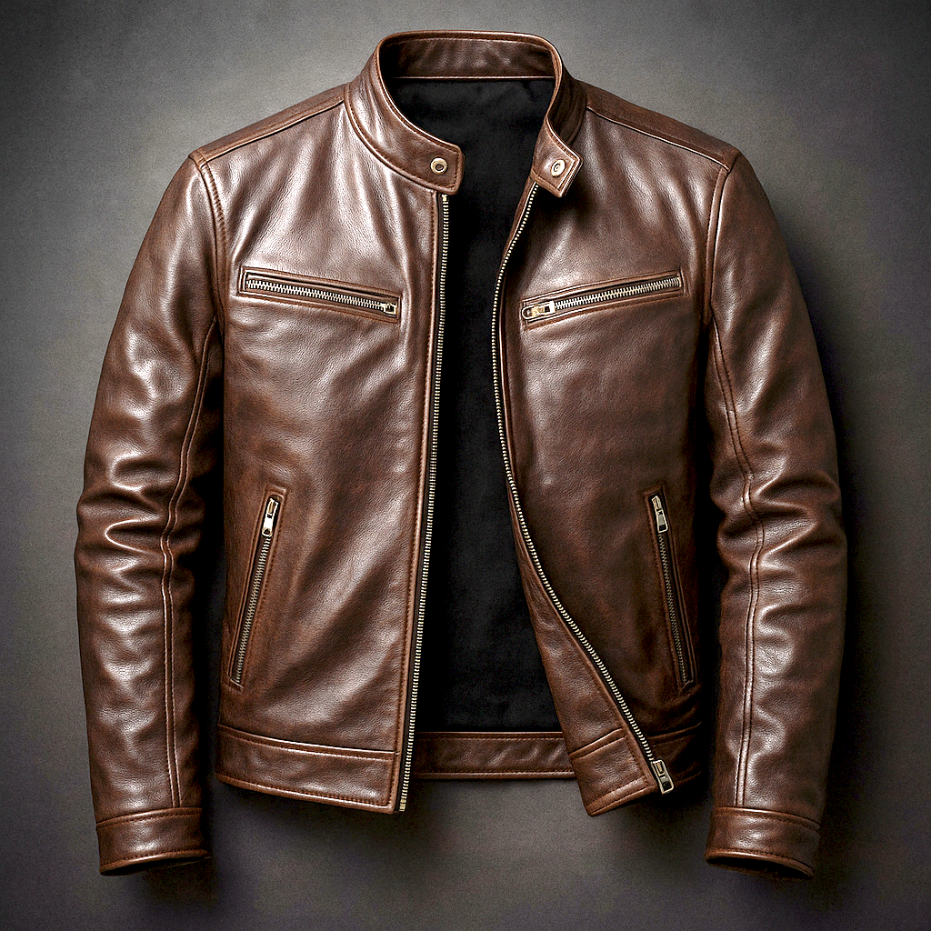 Dominik | Herren Vintage Lederjacke Zeitlos