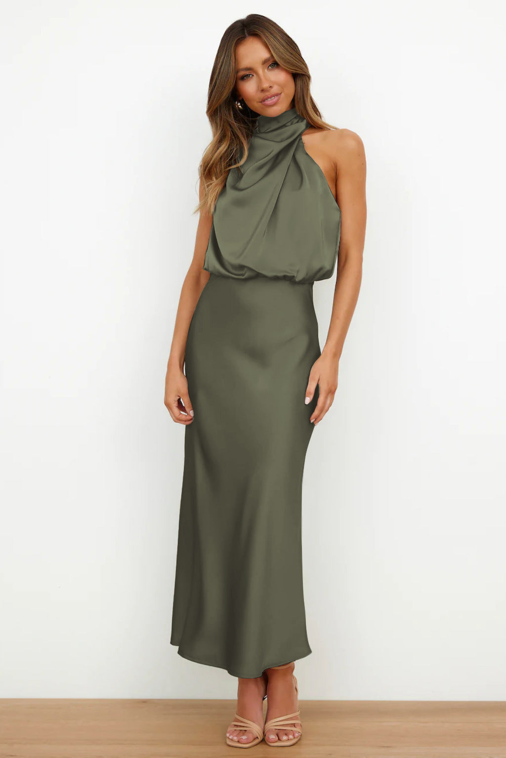 Doris | Damen Elegantes Neckholder-Abendkleid