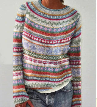 Dorothea | Weicher Rundhals Strickpullover