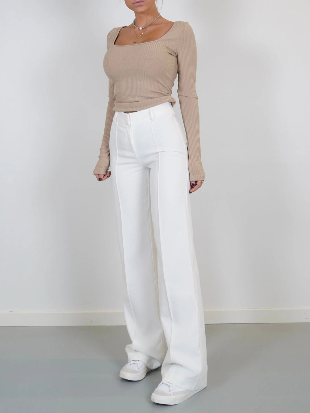 Marlene | Damen Weite High-Waist Marlenehose