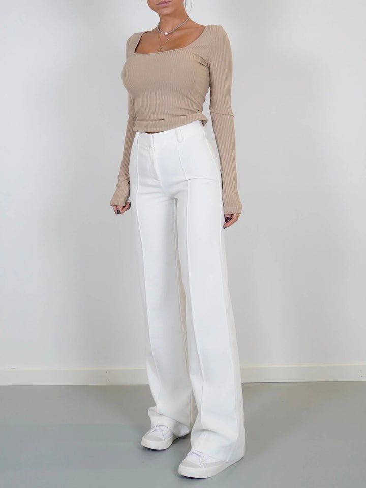 Marlene | Damen Weite High-Waist Marlenehose