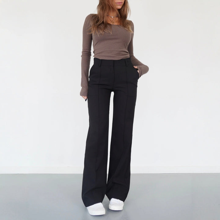 Marlene | Damen Weite High-Waist Marlenehose