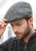 Eberhard | Herren Flatcap mit Fischgrätstruktur