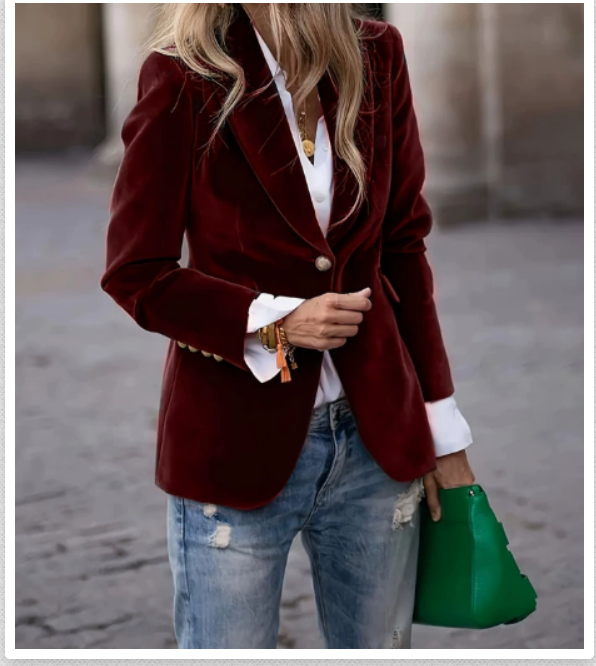 Elena | Blazer mit Knöpfen und Taschen