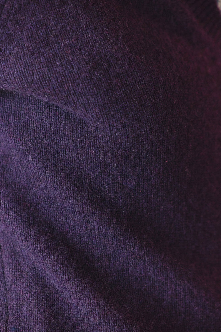 Elisa Damen Strickpullover mit V-Ausschnitt und klassischem geradem Schnitt