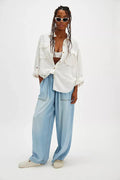 Elke | Weite Lyocell-Hose mit Kordelbund