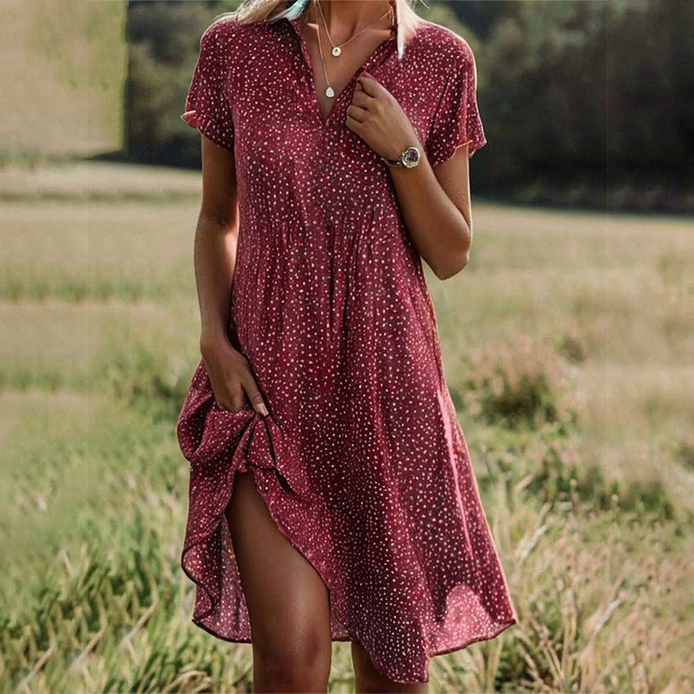Els | Fließendes Midi-Kleid