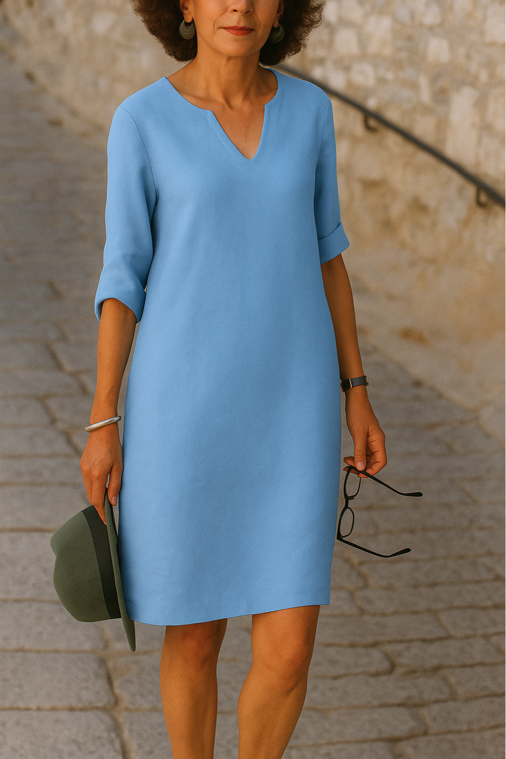 Elvy | Elegantes Kleid mit V-Ausschnitt