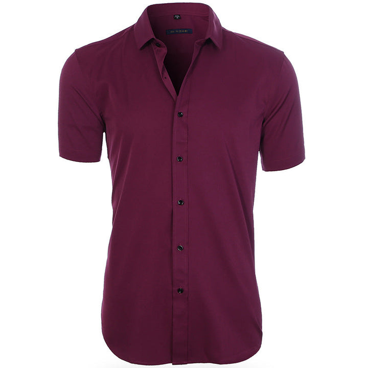 Emil | Herren Kurzarm Poloshirt knitterarm