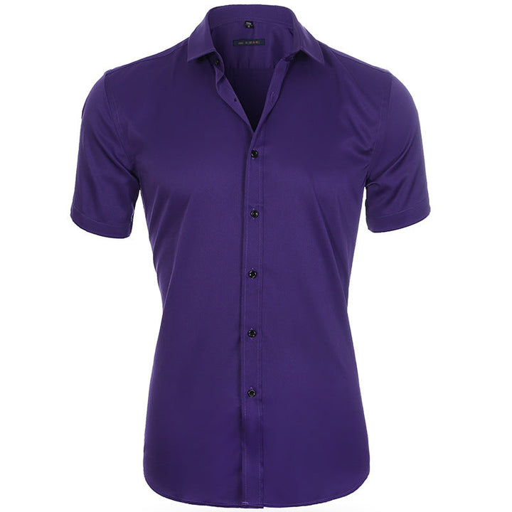 Emil | Herren Kurzarm Poloshirt knitterarm