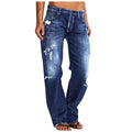 Emilia | Weite Used-Jeans mit hoher Taille