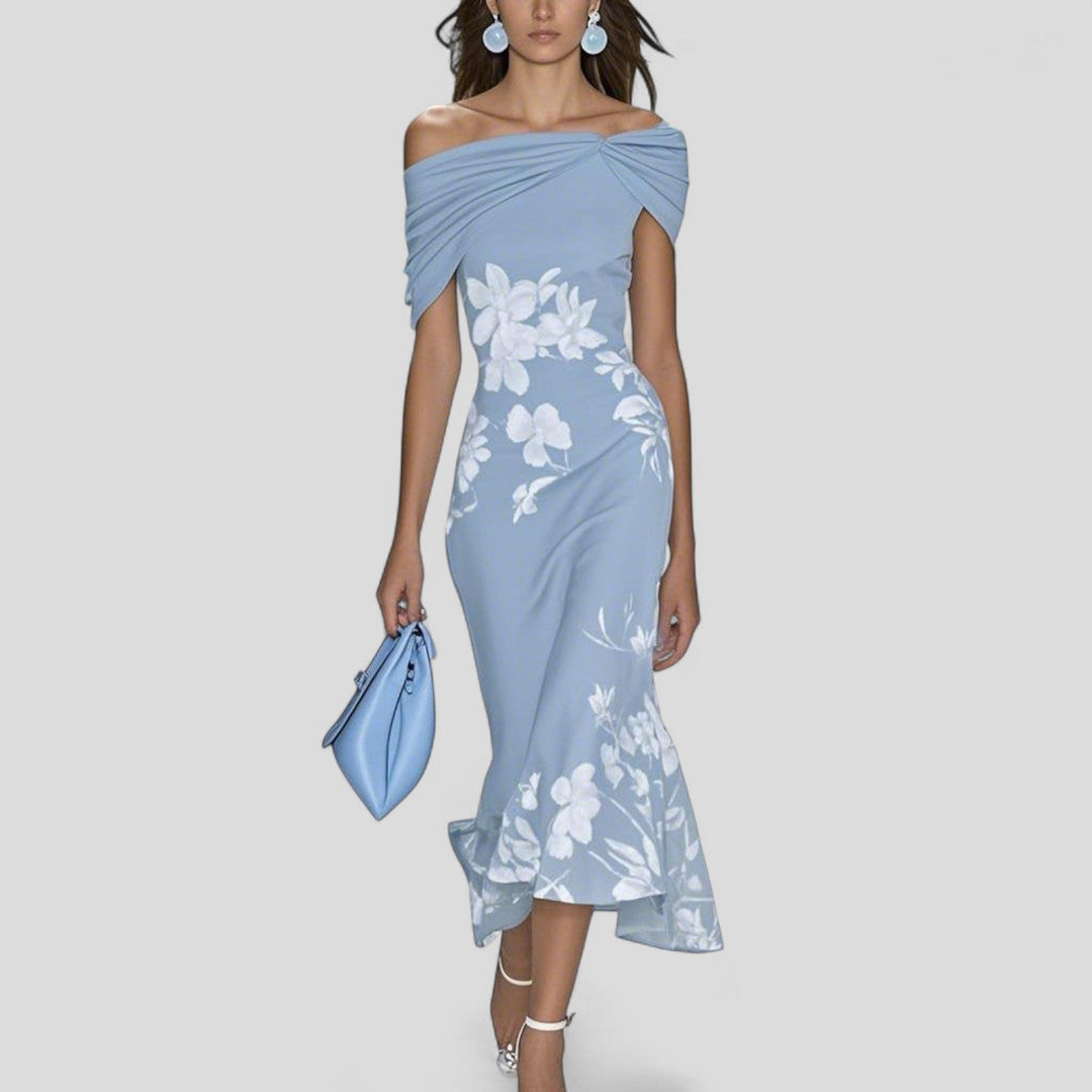 Emma | Damen Luftiges Midikleid mit Print