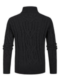 Erik | Herren Strickpullover mit Schalkragen und Zopfmuster