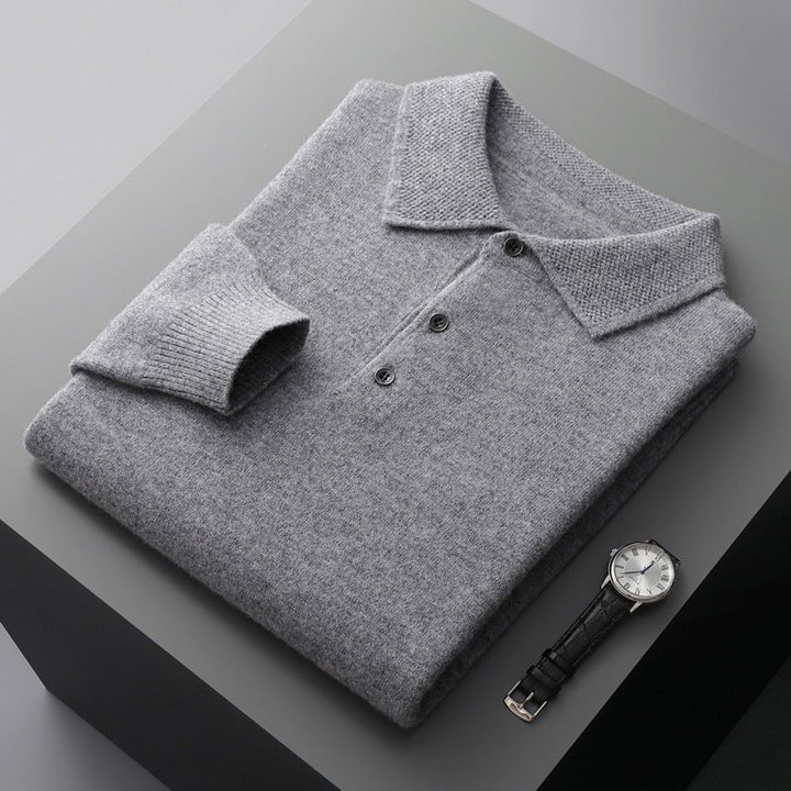 Ethan | Herren Strick Polopullover