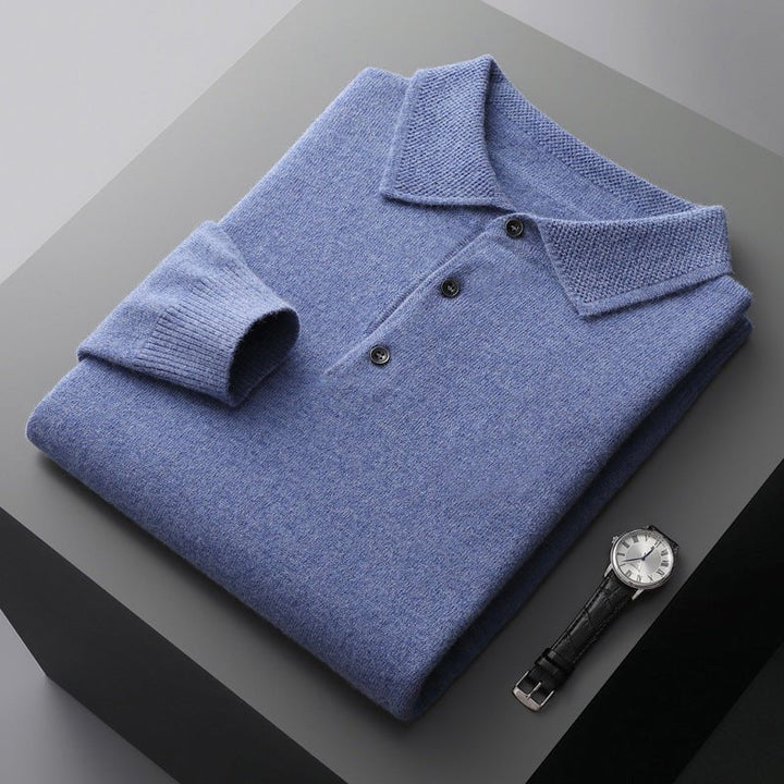 Ethan | Herren Strick Polopullover