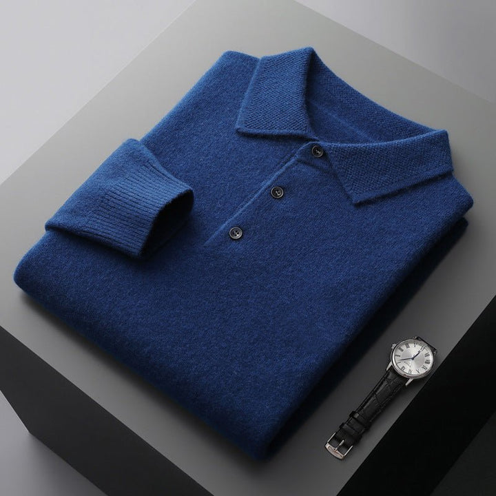 Ethan | Herren Strick Polopullover