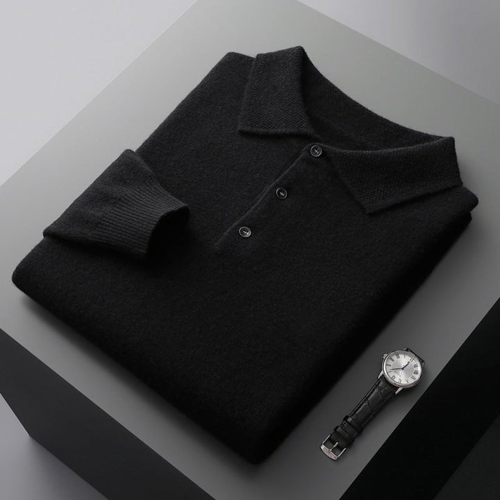 Ethan | Herren Strick Polopullover