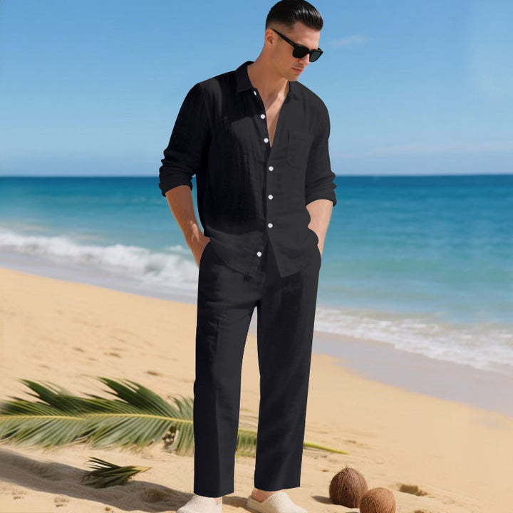Fabian | Herren Sommerliches Leinen Set
