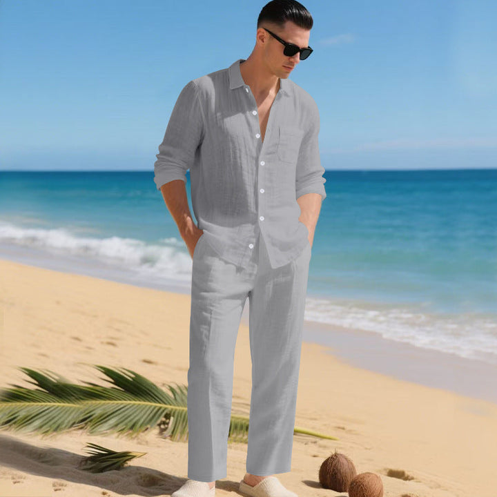 Fabian | Herren Sommerliches Leinen Set