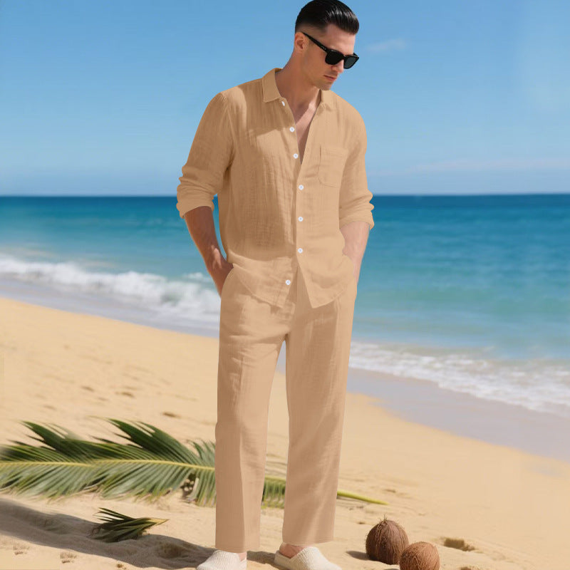 Fabian | Herren Sommerliches Leinen Set