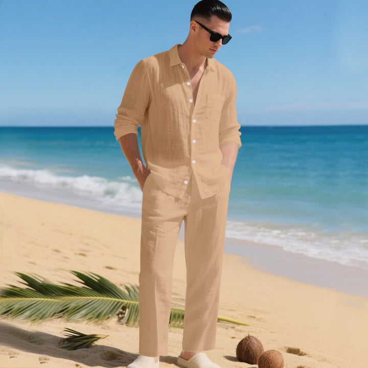Fabian | Herren Sommerliches Leinen Set