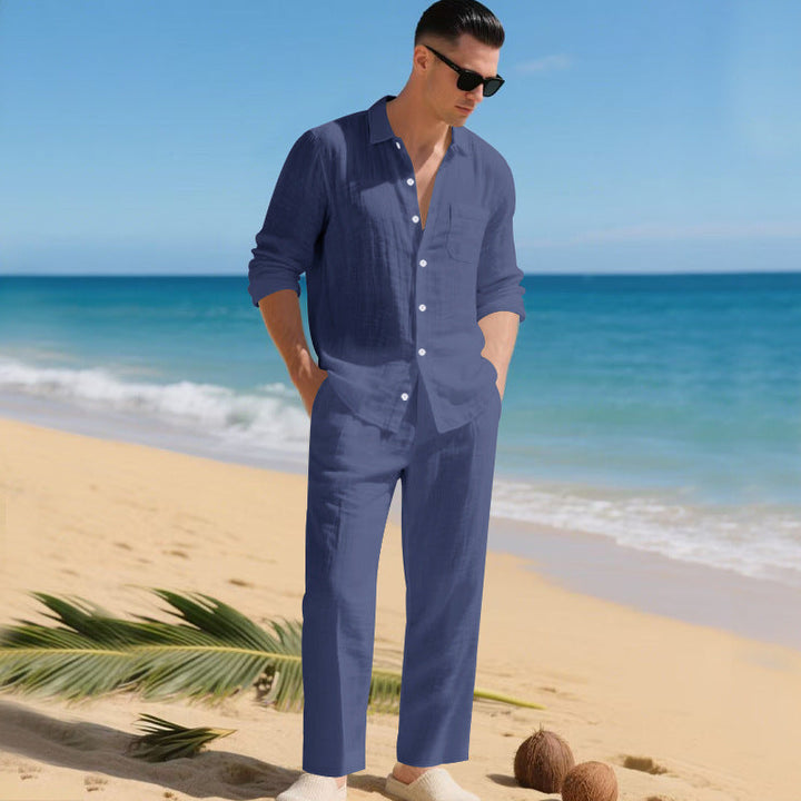 Fabian | Herren Sommerliches Leinen Set