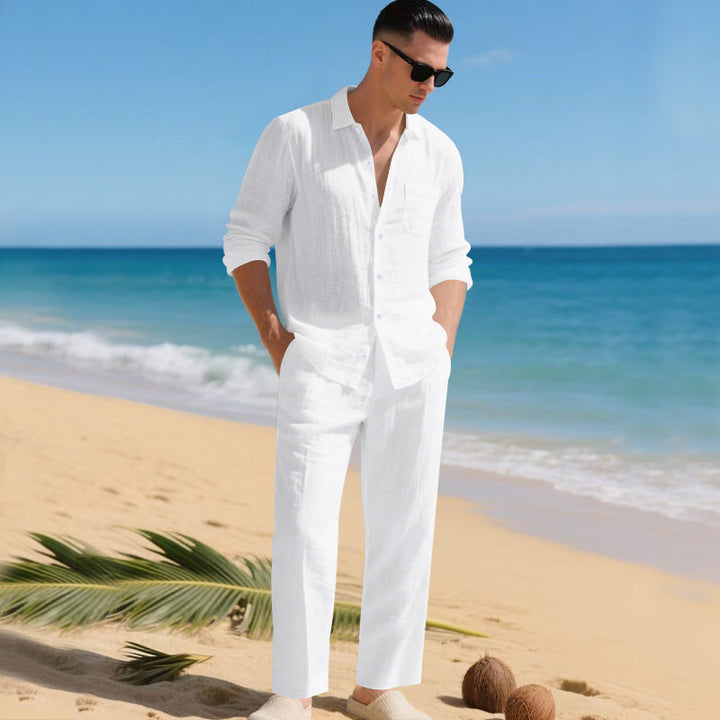 Fabian | Herren Sommerliches Leinen Set